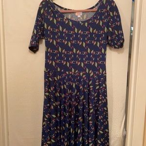 Lularoe Nicole geometric print dress sz xl (18/20)